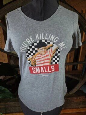The Sandlot You’re Killing Me Smalls V-Neck Graphic Tee Gray XS